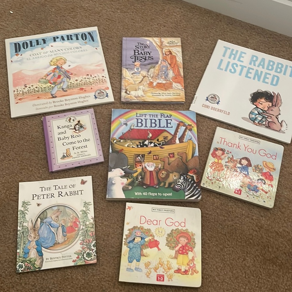 religious God Jesus kid children flap bible baby book prayer peter rabbit Easter